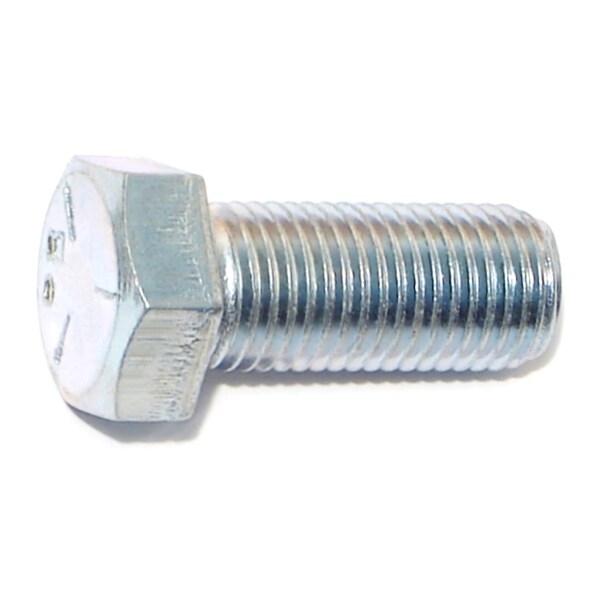 Midwest Fastener Grade 5, 7/16"-20 Hex Head Cap Screw, Zinc Plated Steel, 1 in L, 100 PK 00519 - main